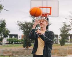 He loves to play basketball and soccer.